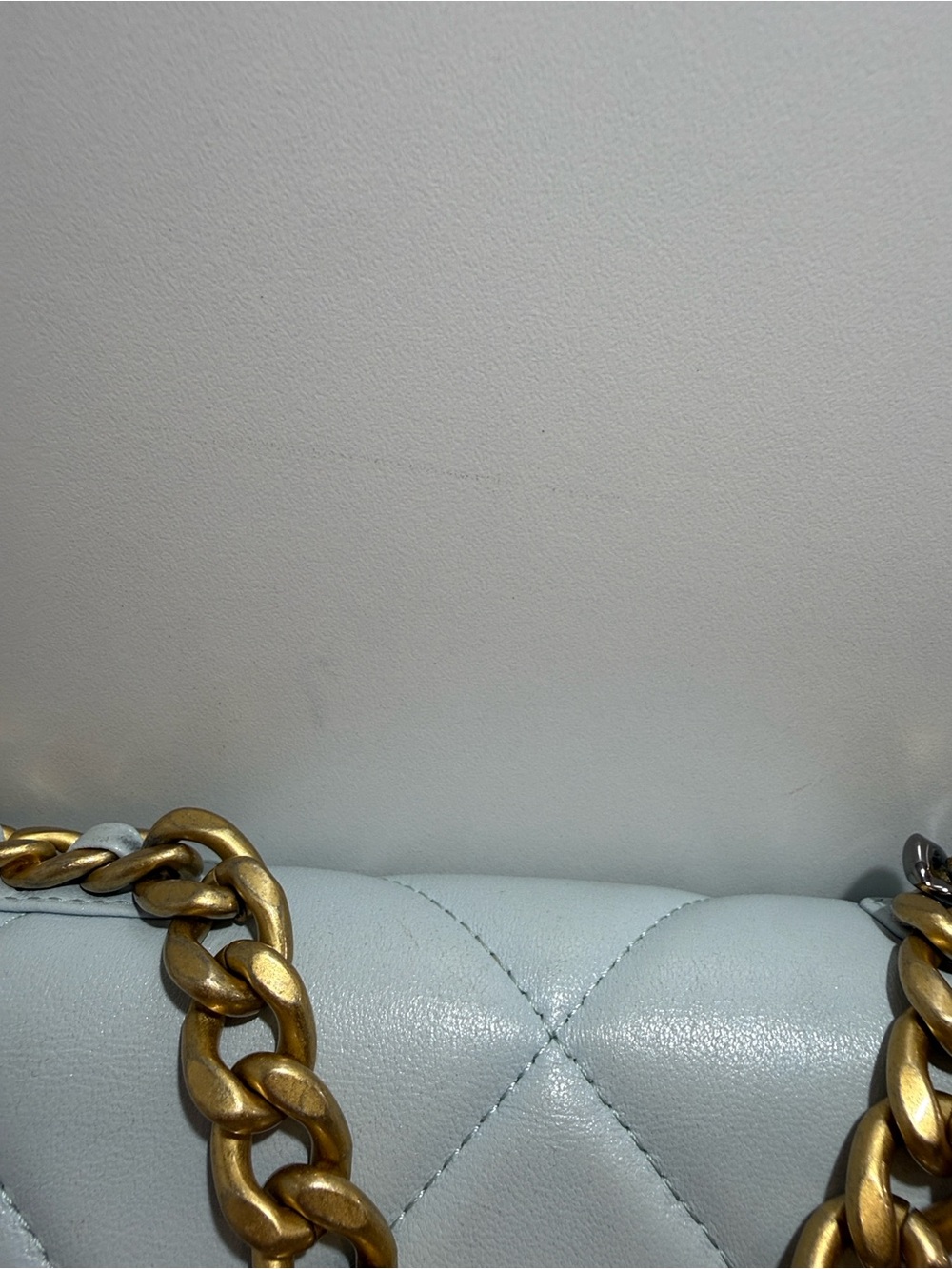 Chanel Light Blue Lambskin Wallet on Chain Crossbody Bag - Picture 13 of 13